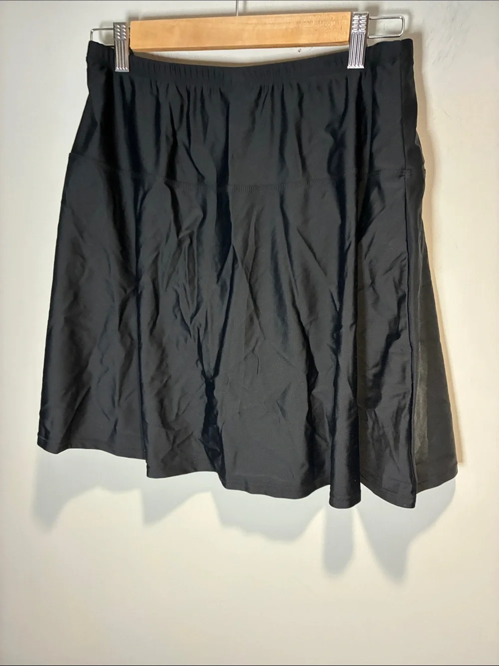 Hilor Black Swim Skirt Swim Bottom Bikini Cover US 14 NWT